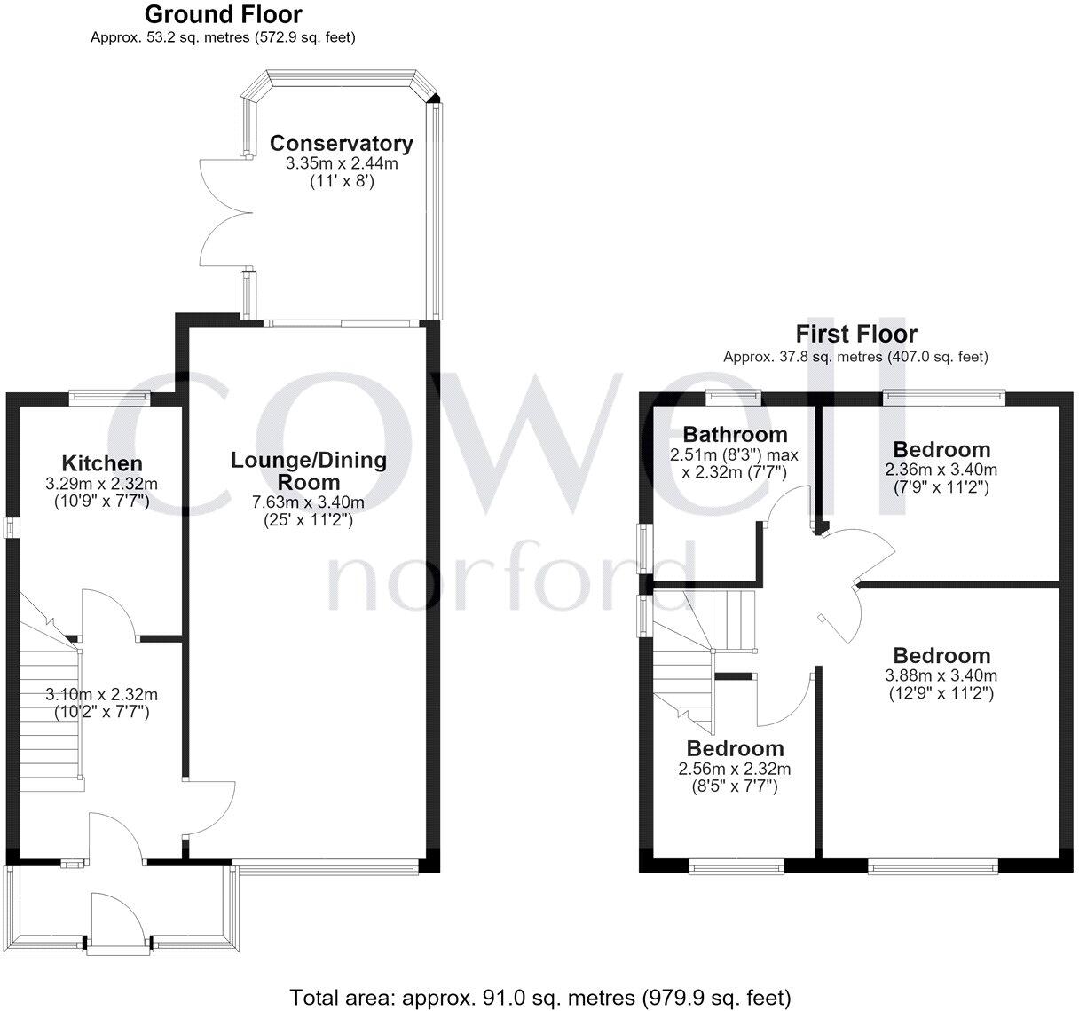 Rosedale Close, Oldham, Greater Manchester, OL1 floorplan