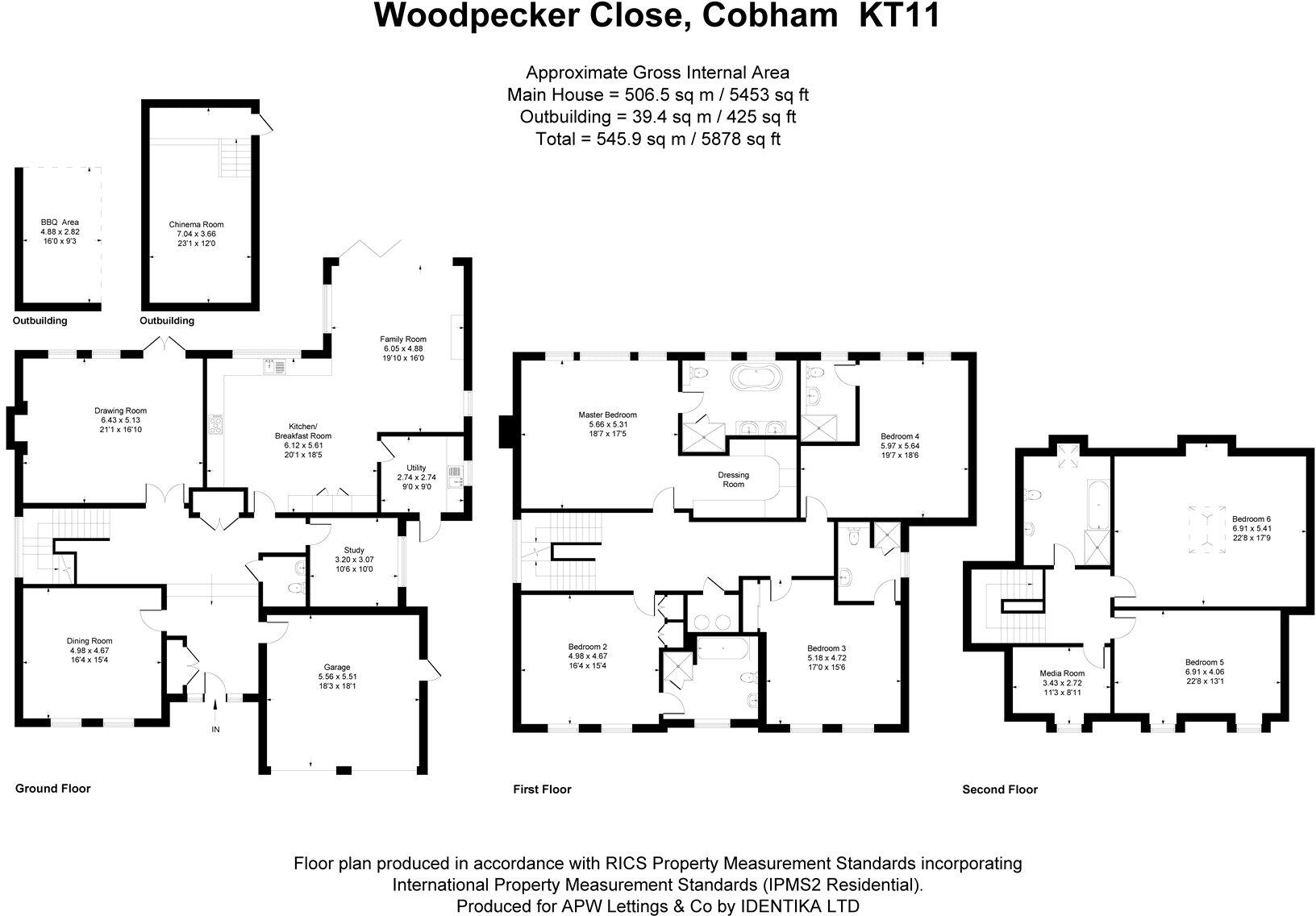 Woodpecker Close, Cobham, Surrey, KT11 floorplan