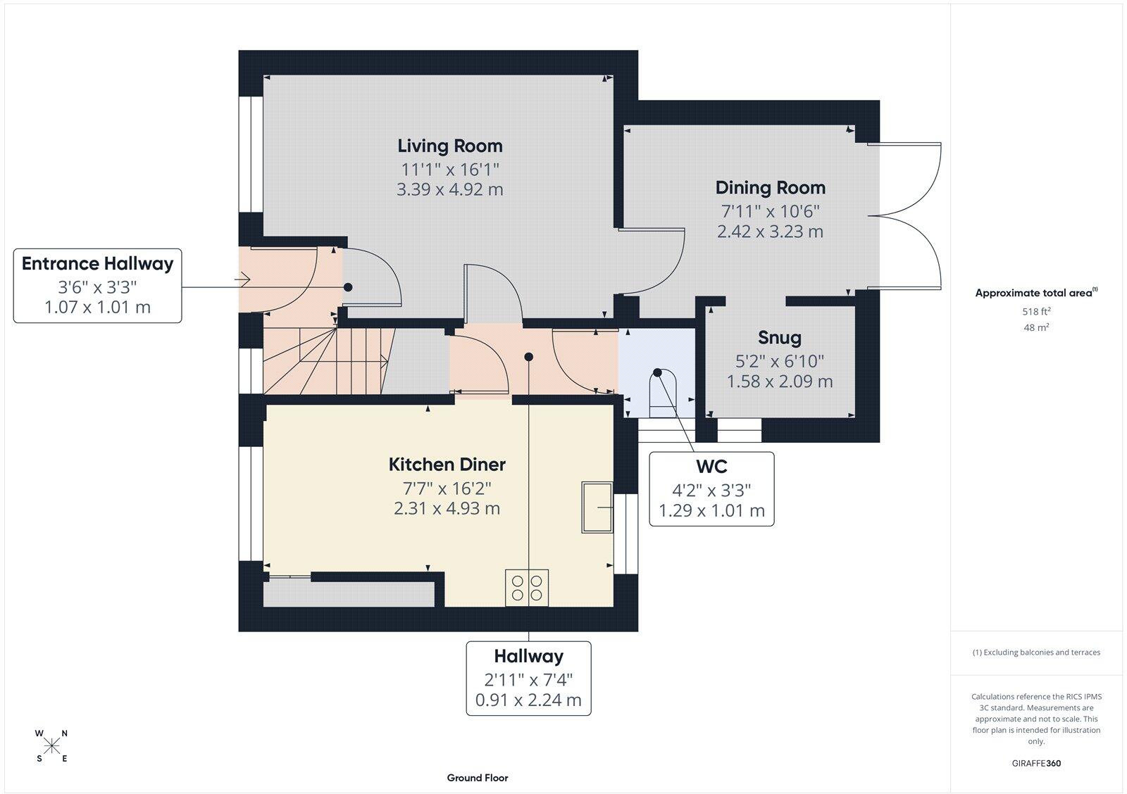 North Avenue, Bawtry, Doncaster, South Yorkshire, DN10 floorplan
