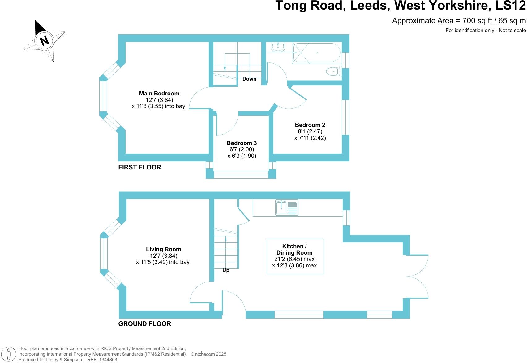 836, Tong Road, Leeds, West Yorkshire, LS12 floorplan