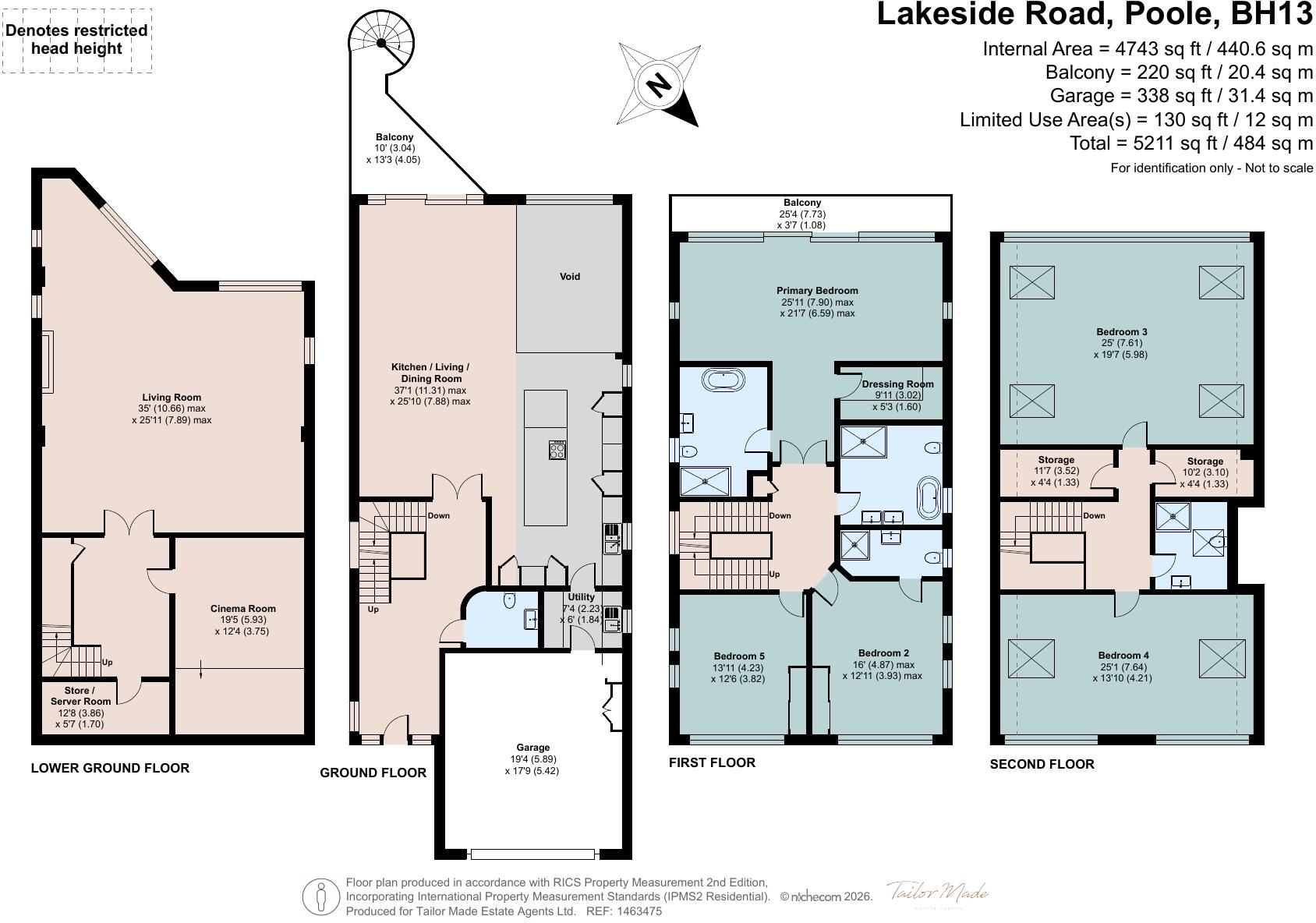 Lakeside Road, Poole, Dorset, BH13 floorplan