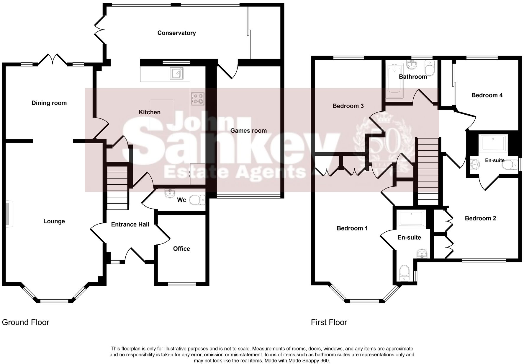 White Rose Avenue, Mansfield, NG18 floorplan