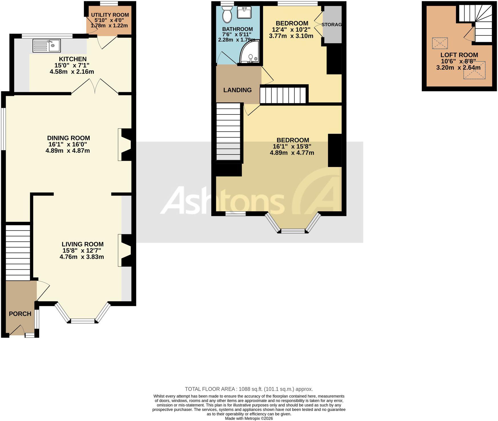 Common Road, Newton-Le-Willows, WA12 floorplan