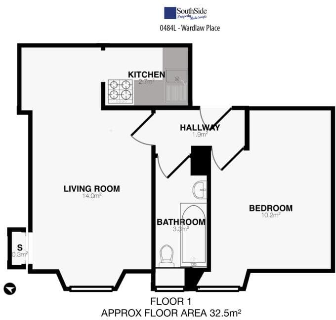 0484L Wardlaw Place, Edinburgh, EH11 1UG floorplan