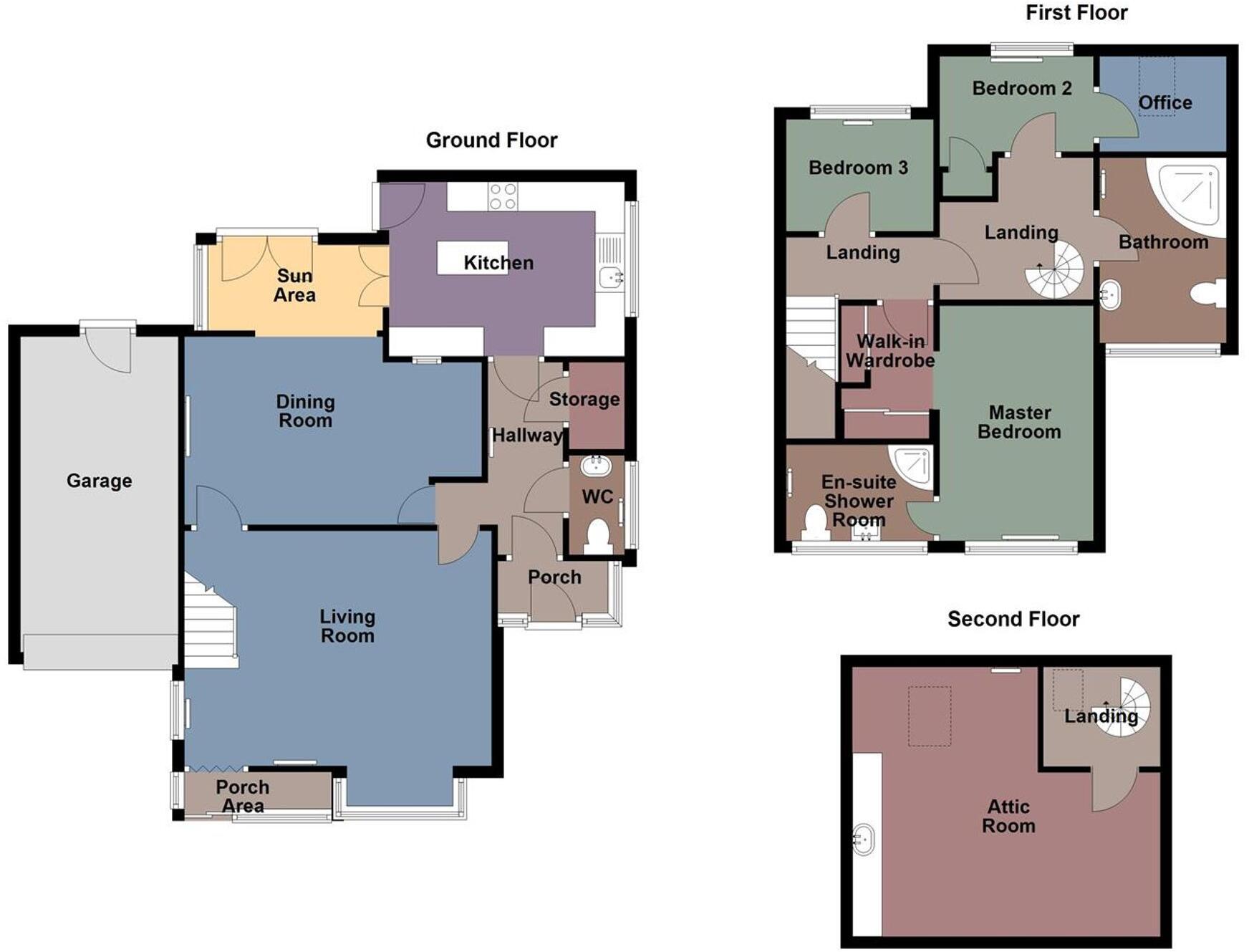Gelli Aur, Treboeth, SA5 floorplan