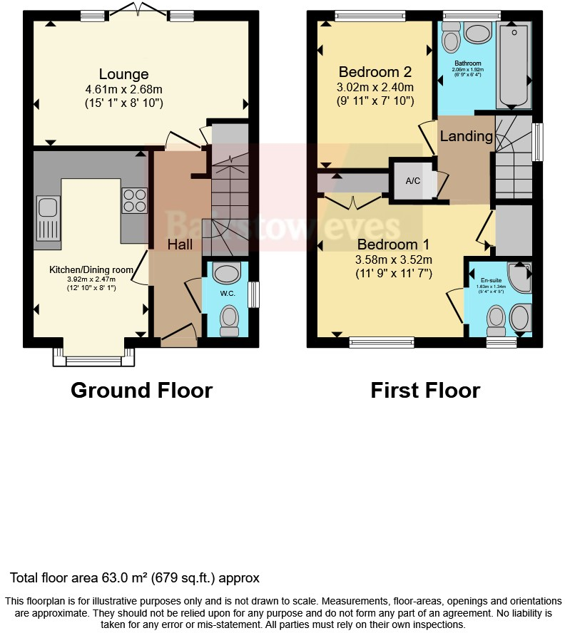 Moorgate Avenue, New Houghton, Mansfield, Derbyshire, NG19 floorplan