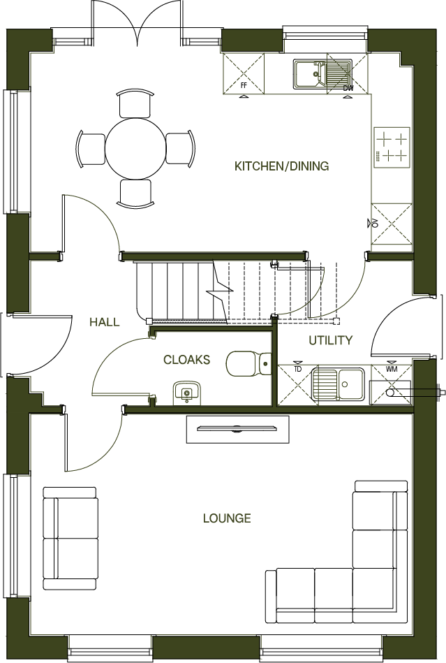 Rossett Road,
Rossett,
LL12 floorplan