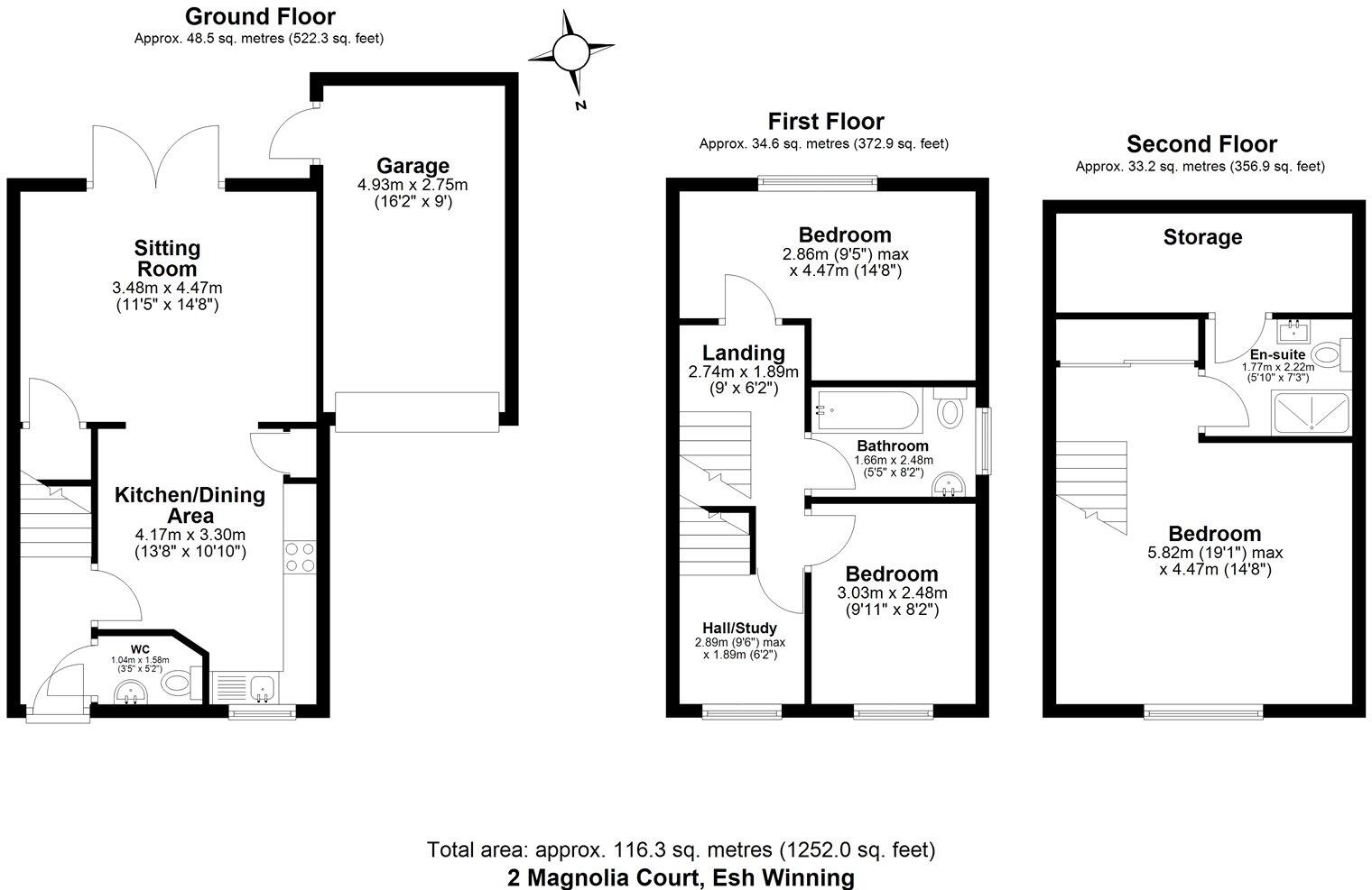 Magnolia Close, Esh Winning, DH7 floorplan