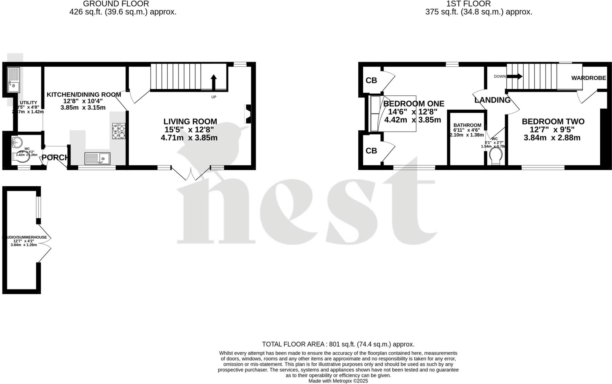 Long View, St. John Street, Bridgwater, Somerset floorplan