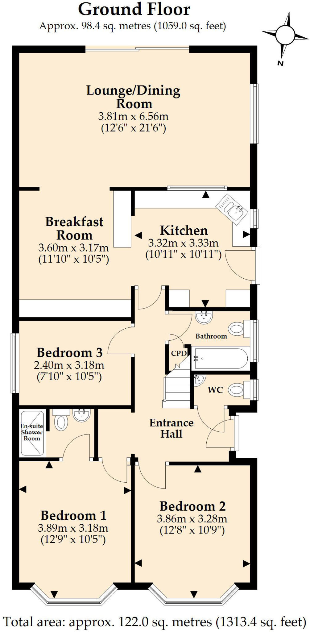 Westwood Avenue, Ferndown, Dorset, BH22 floorplan
