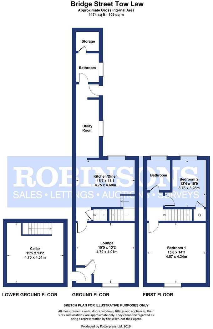 Bridge Street, Tow Law, Bishop Auckland floorplan