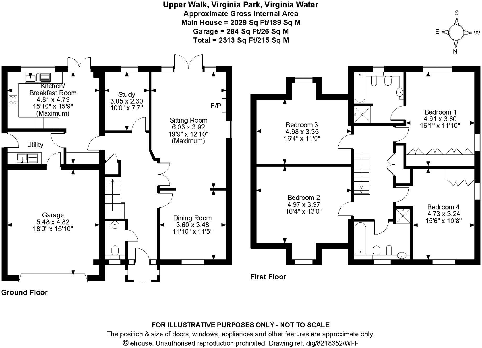 Upper Walk, Virginia Water, Surrey GU25 4SN floorplan