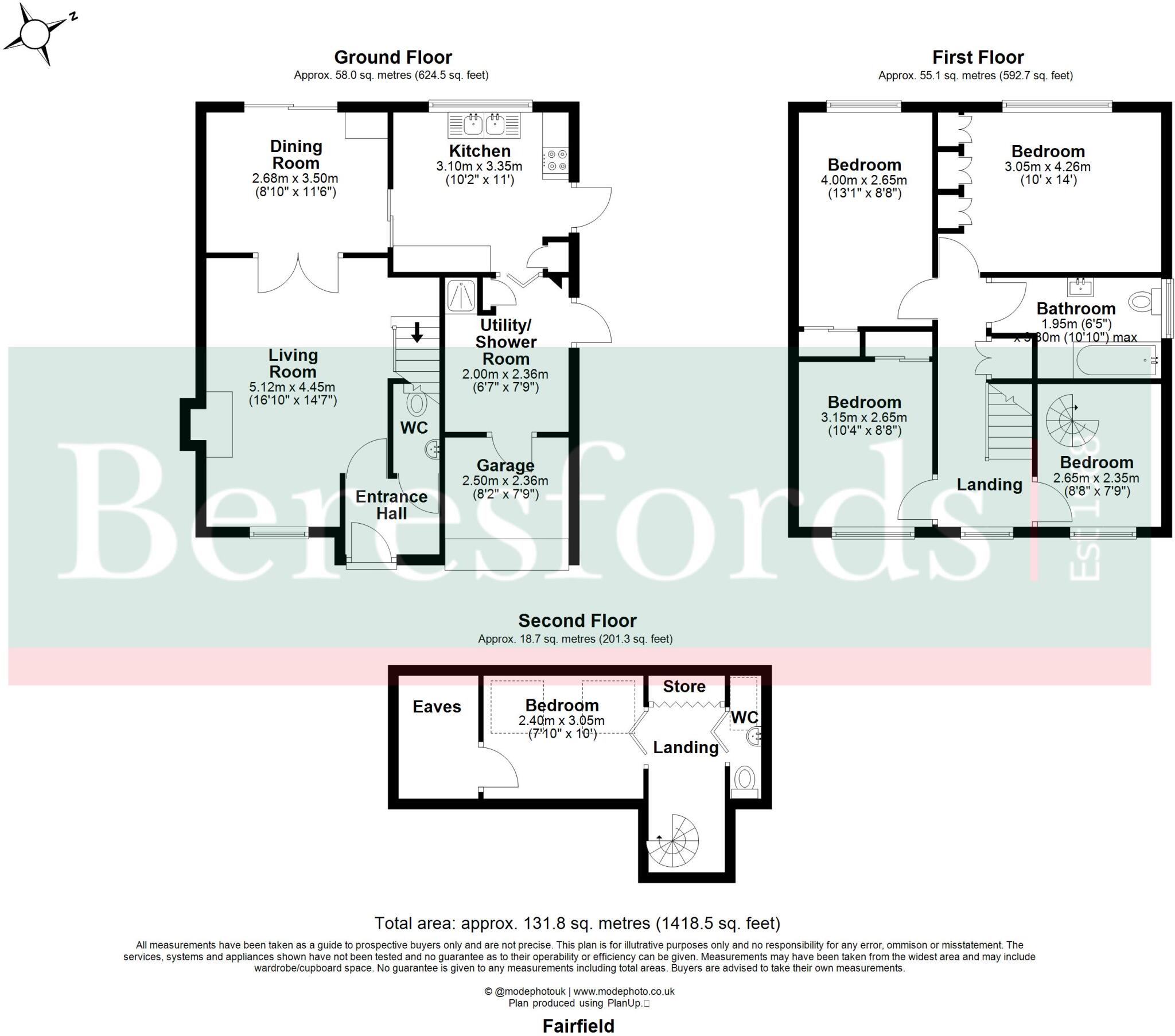 Fairfield, Ingatestone, CM4 floorplan