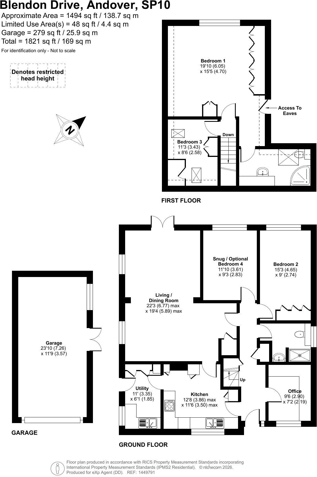 Blendon Drive, Andover SP10 3NG floorplan