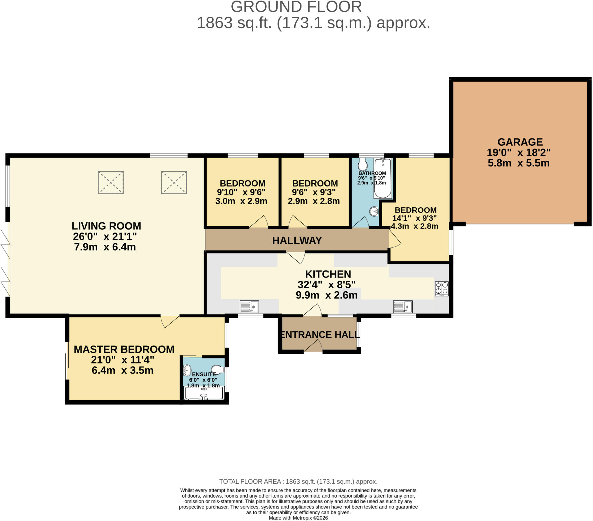 Water Lane, Combe Martin, North Devon, EX34 floorplan