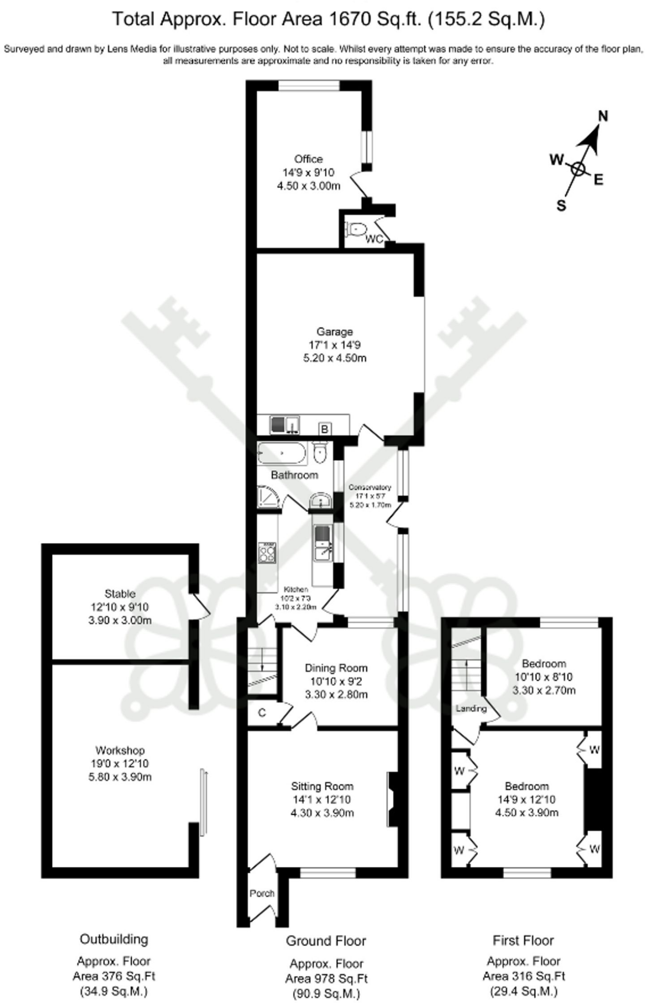 Longmeanygate, Midge Hall floorplan
