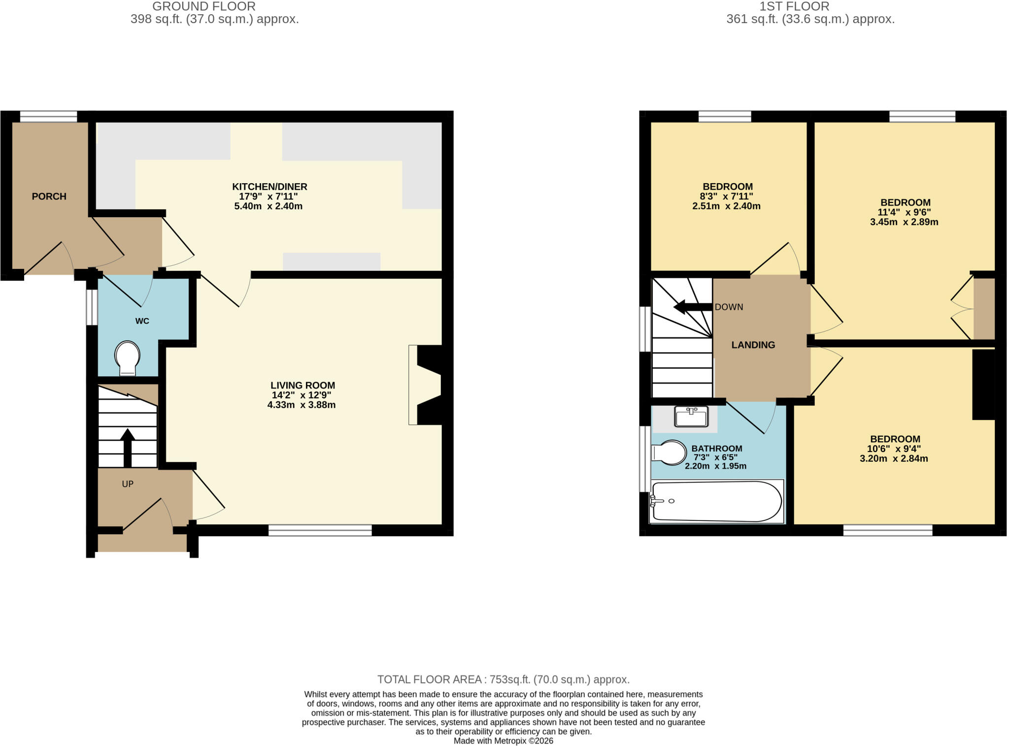 Wrekin View, Madeley, Telford, Shropshire floorplan