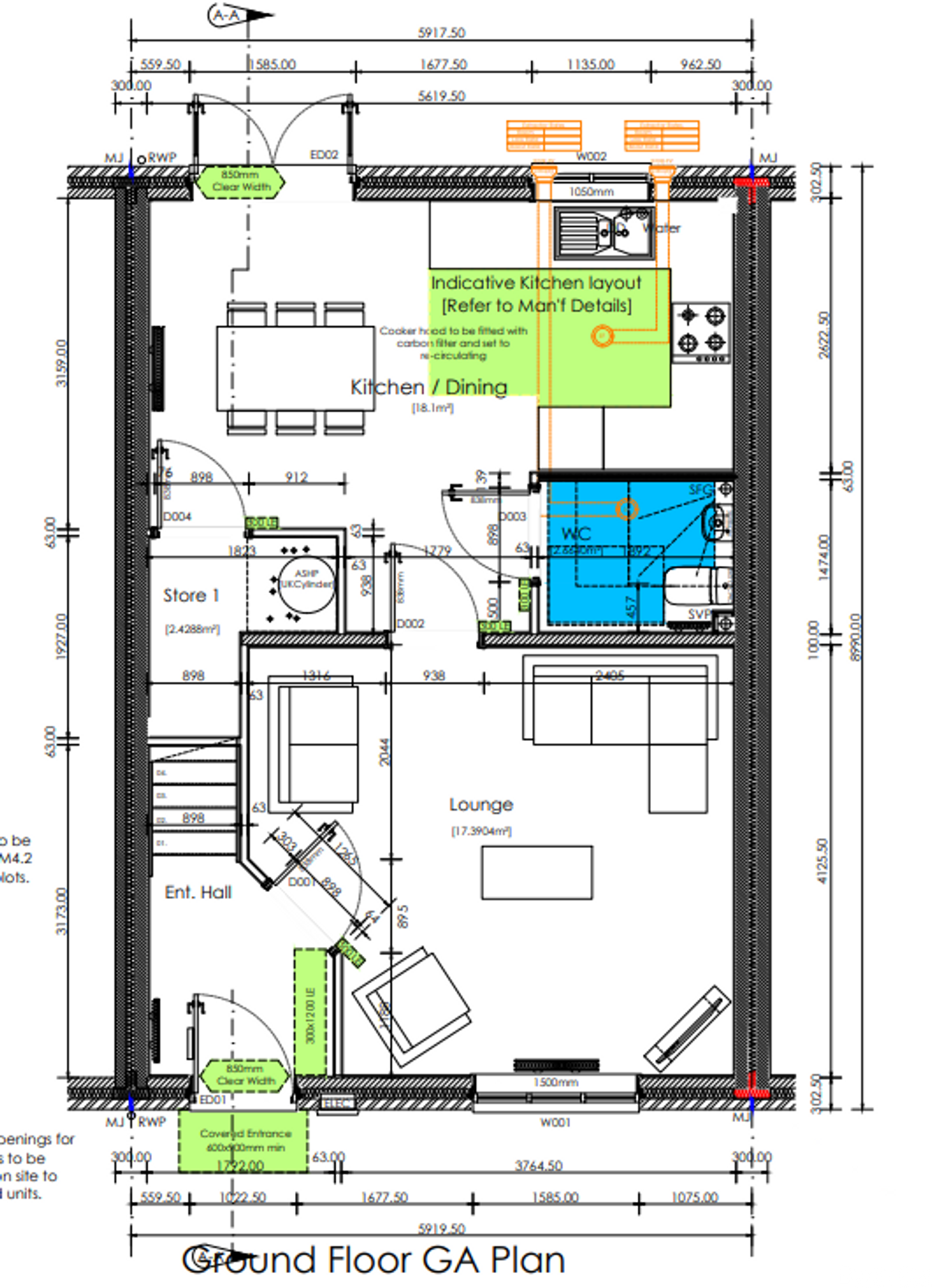 Cunningham Drive, Eye floorplan