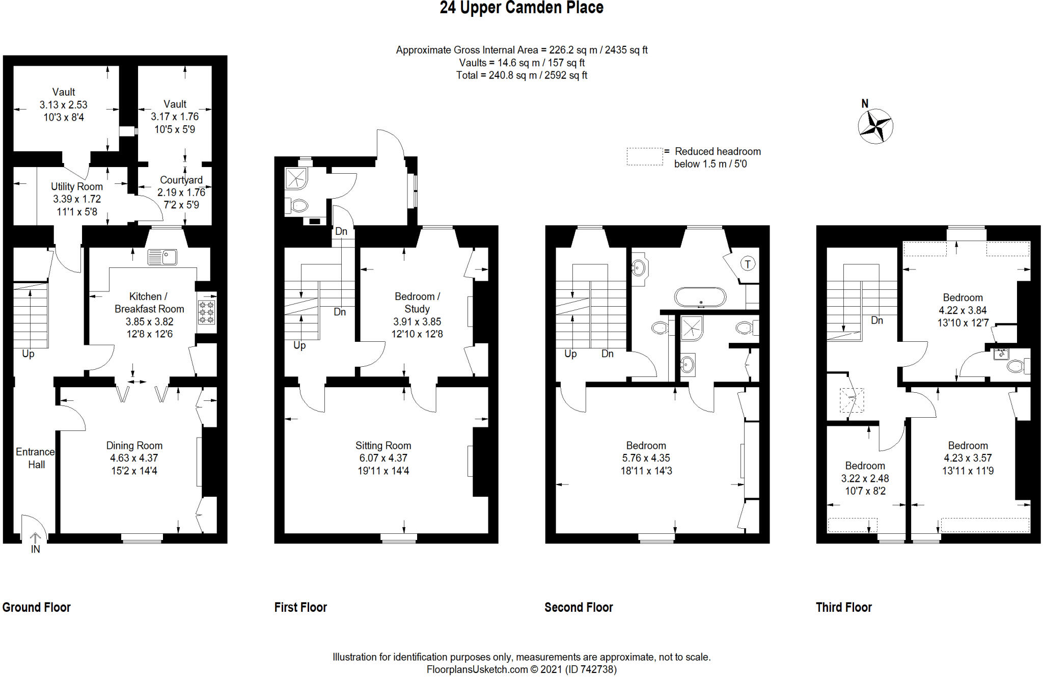 Upper Camden Place, Bath, BA1 floorplan