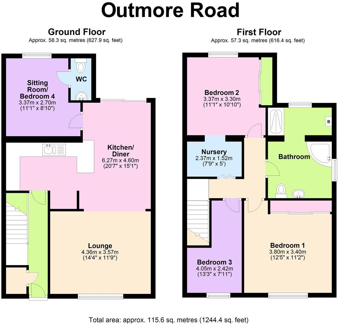 Outmore Road, Garretts Green, Birmingham, West Midlands, B33 floorplan