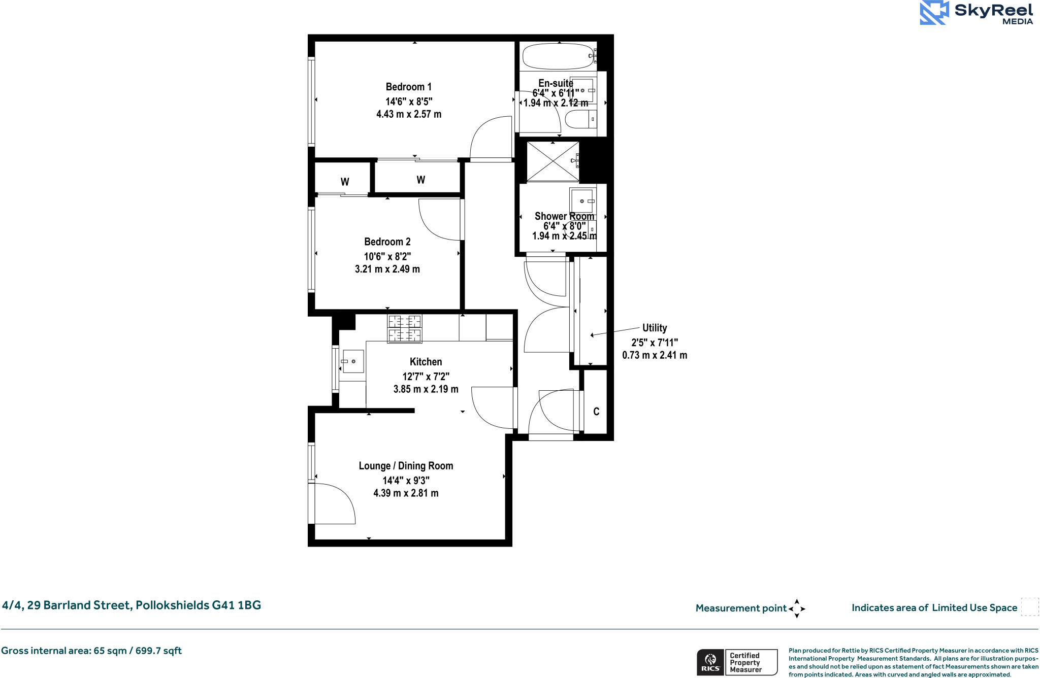 Barrland Street, Glasgow floorplan