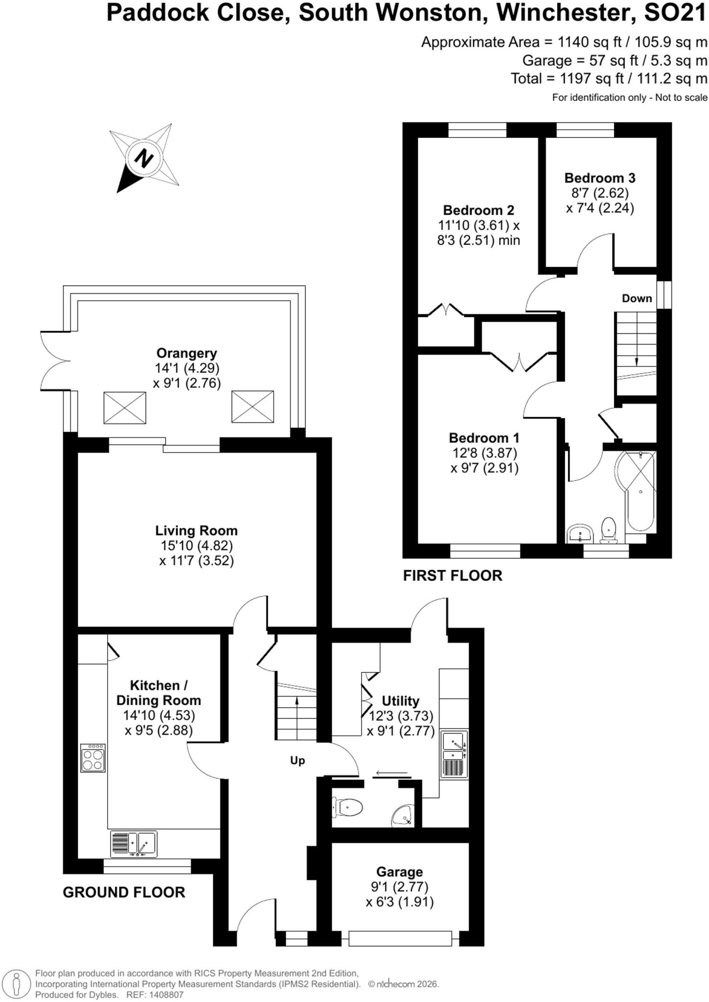 Paddock Close, South Wonston, SO21 floorplan