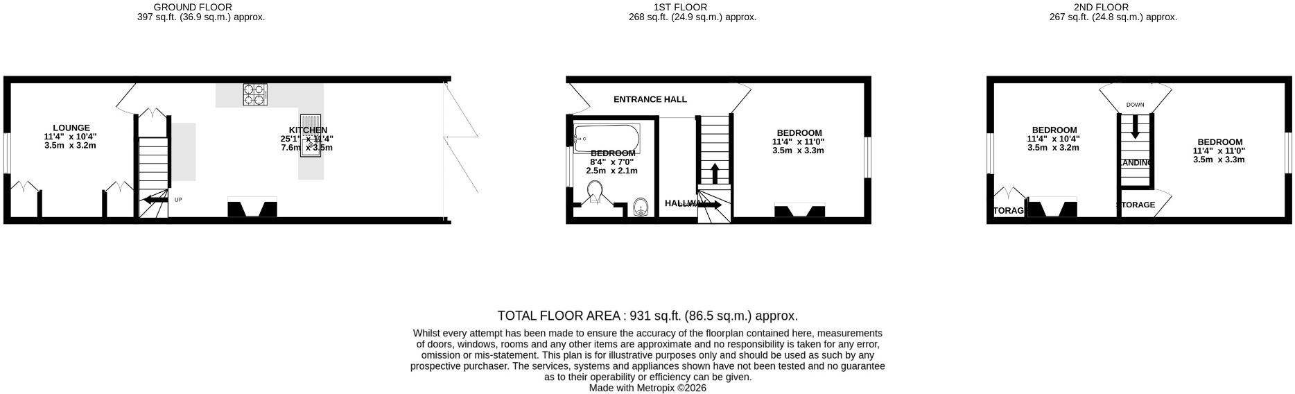 South Primrose Hill, Chelmsford, Essex, CM1 floorplan