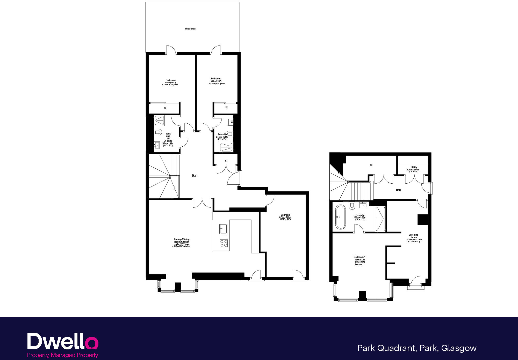 Park Quadrant, Glasgow, G3 floorplan