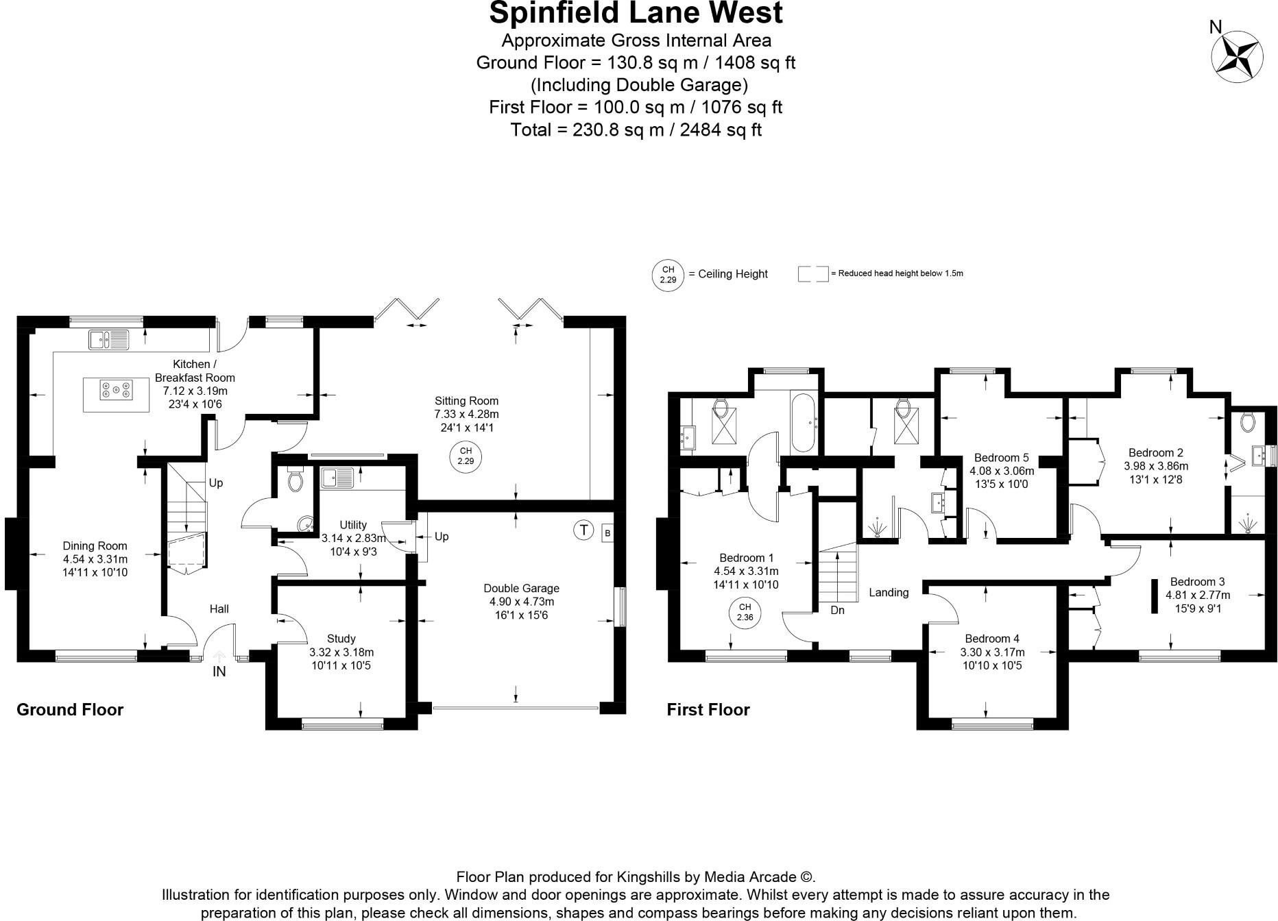8 Spinfield Lane West, Marlow floorplan