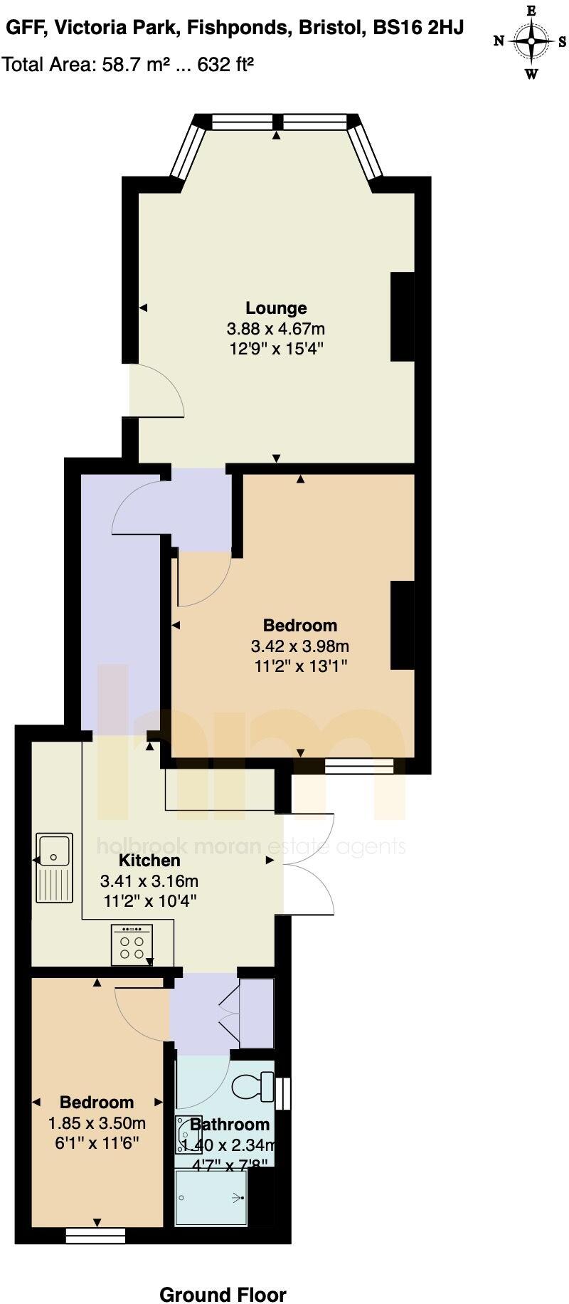 GFF, Victoria Park, Fishponds, Bristol floorplan