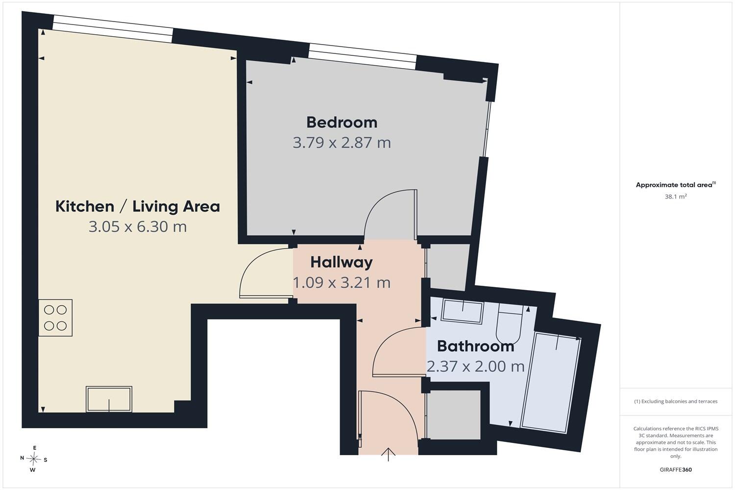 The Living Quarter, The Lace Market, NG1 1PF floorplan