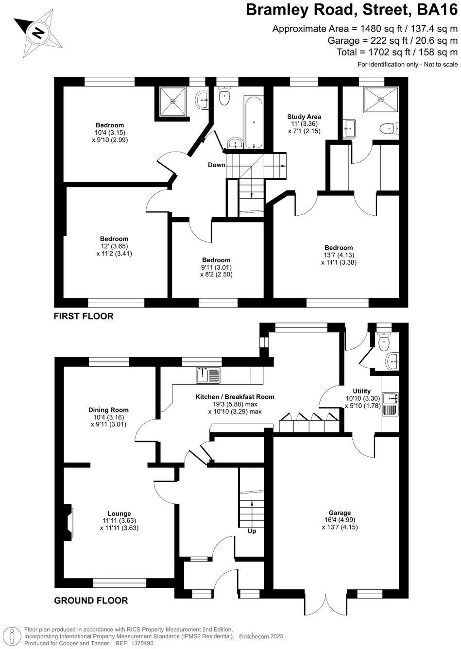 Bramley Road, Street, BA16 floorplan