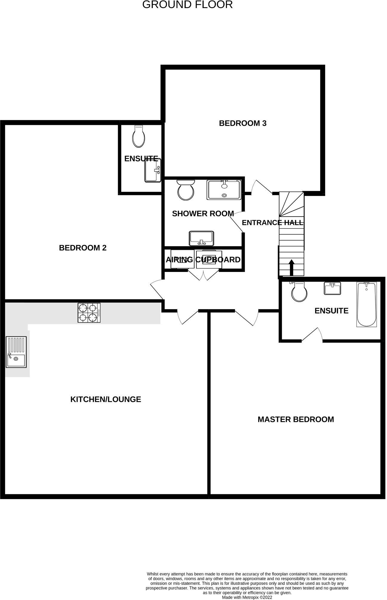 8B Queens Drive, Malvern, Worcestershire, WR14 4RE floorplan