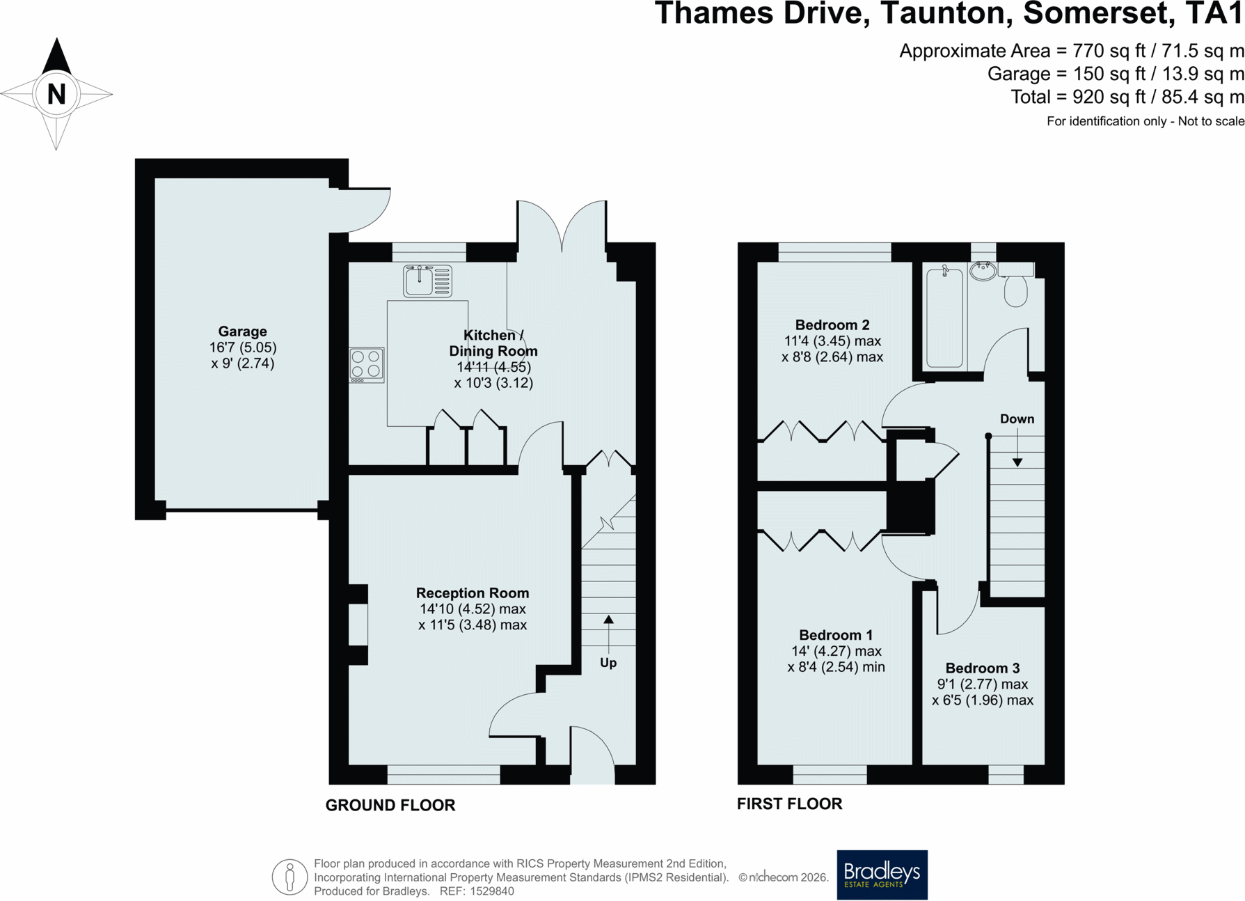Thames Drive, Taunton, Somerset floorplan