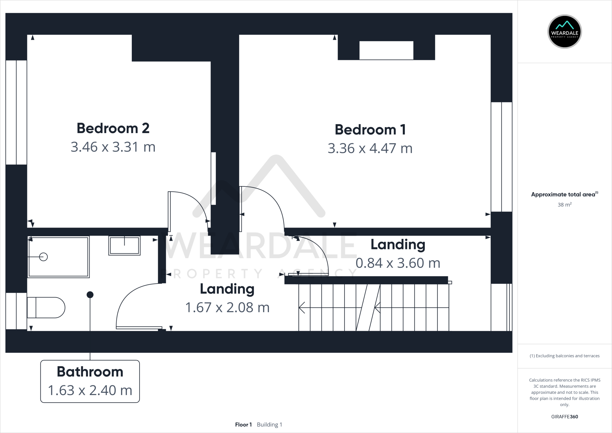 5 Fellside View Crawleyside, Bishop Auckland, DL13 2EH floorplan