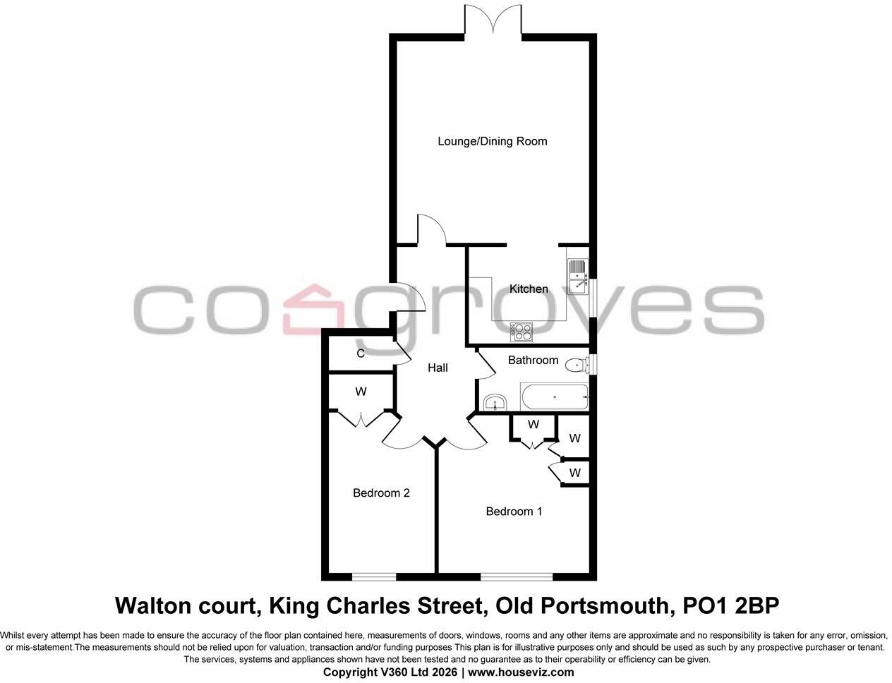 King Charles Street, Old Portsmouth floorplan