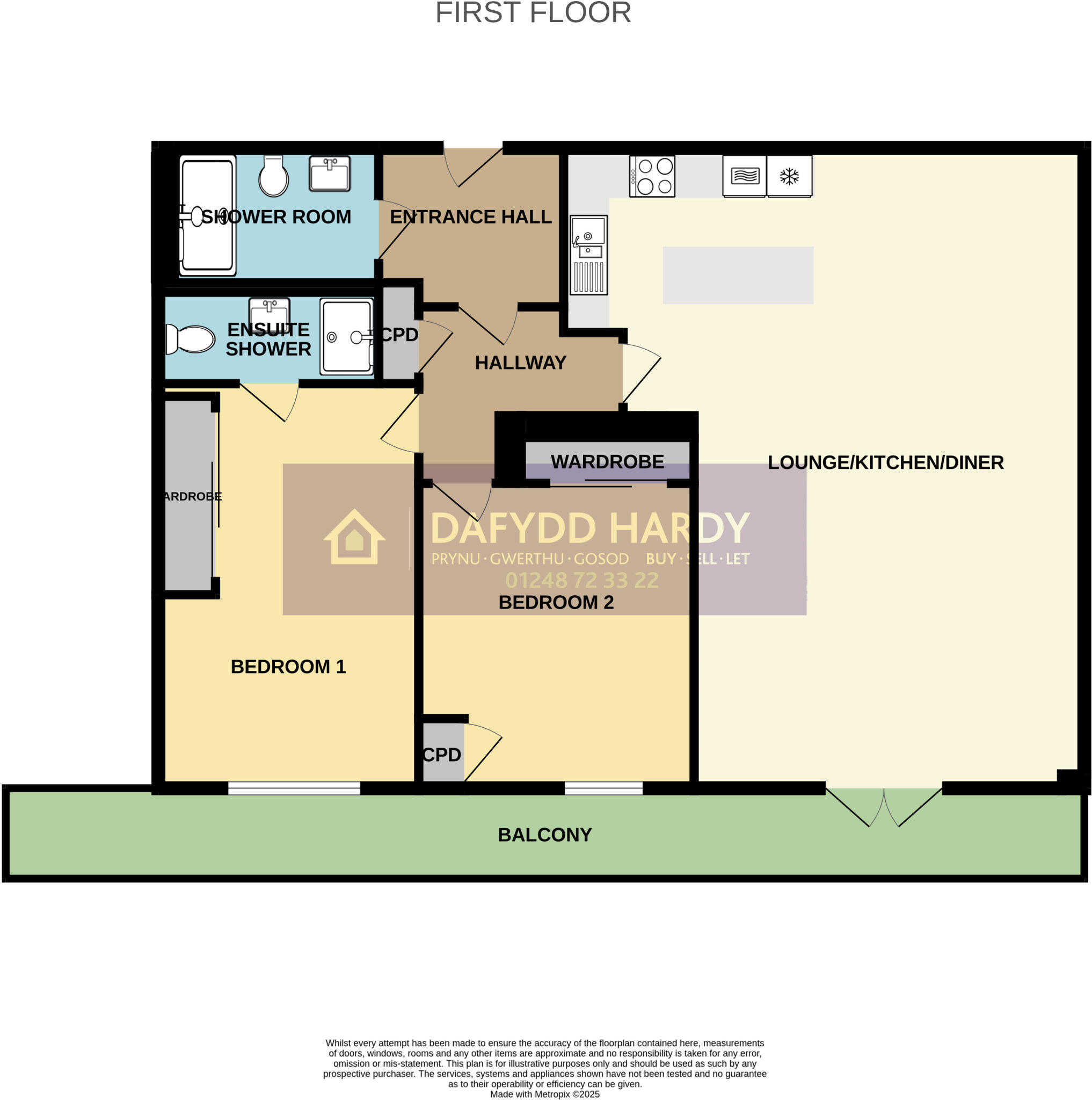 Penmaen Bod Elias, Old Colwyn, Colwyn Bay, Conwy, LL29 floorplan