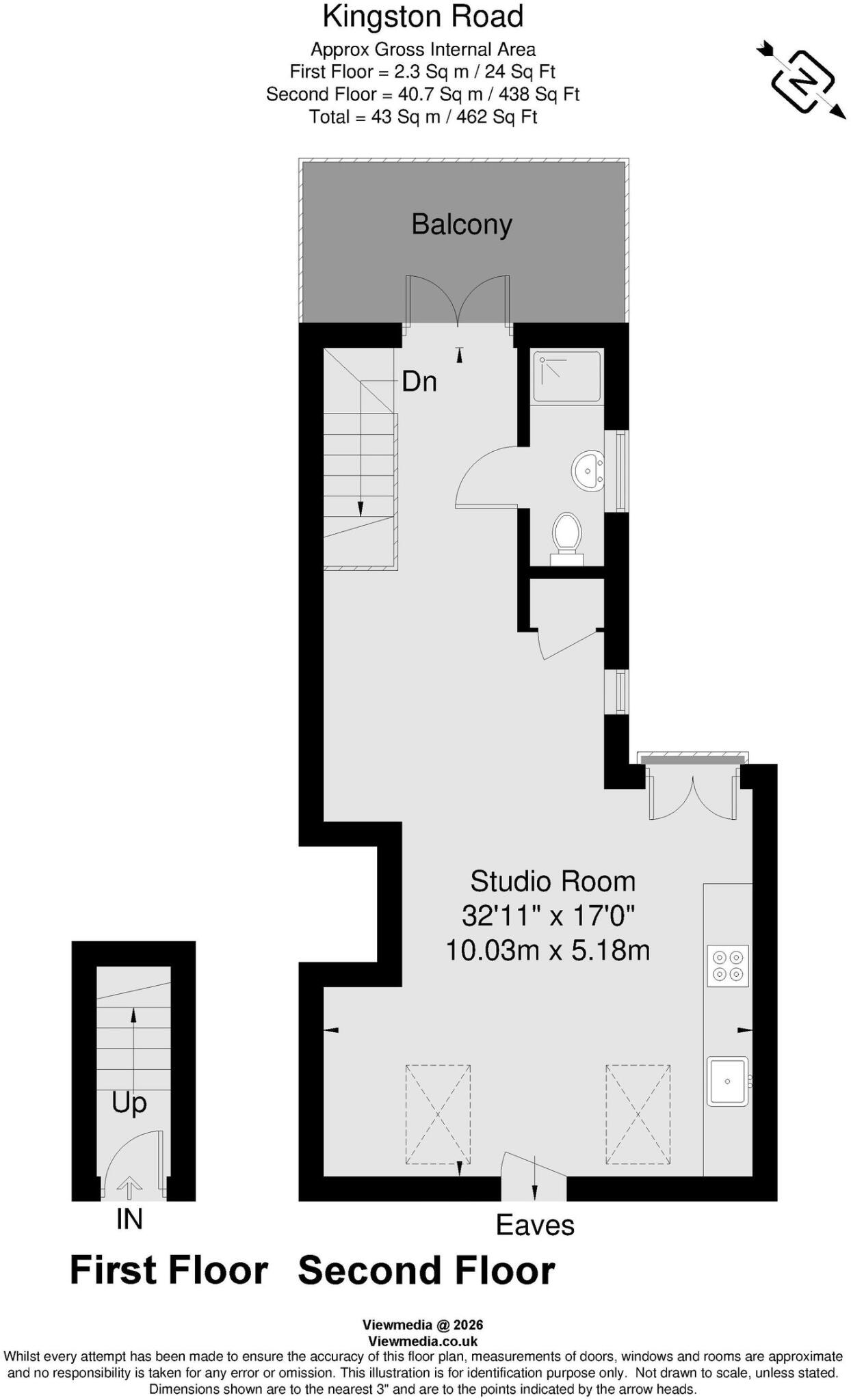 Kingston Road, London, SW20 8JS floorplan