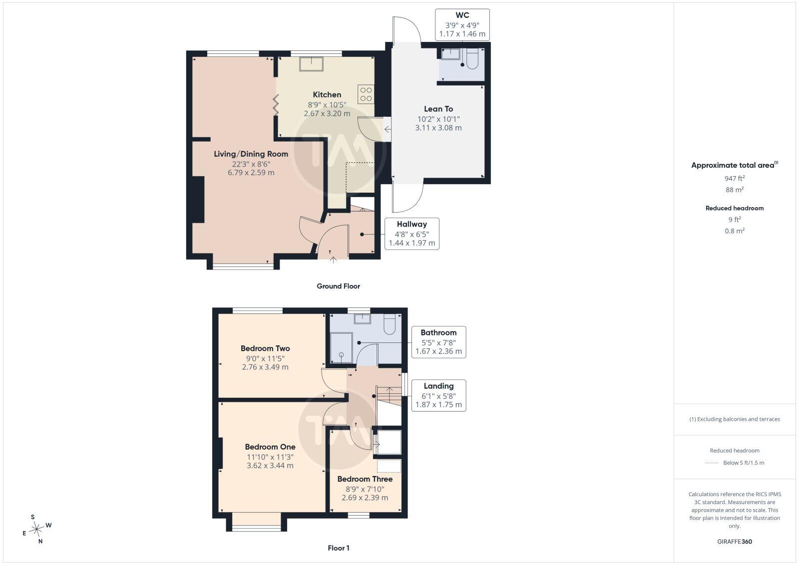 Mandeville Road, Brampton, Huntingdon, Cambridgeshire, PE28 floorplan