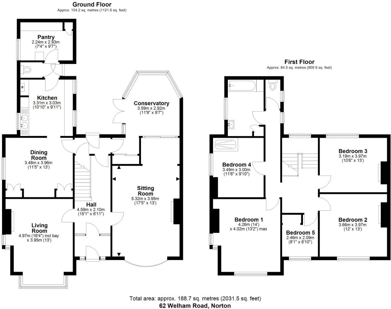 Welham Road, Norton, Malton floorplan