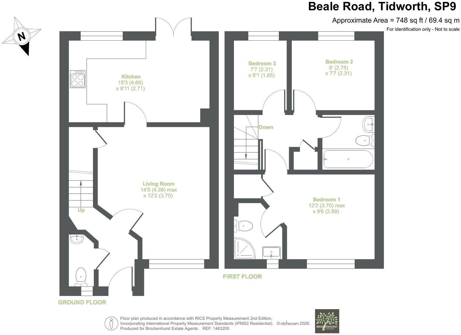 Beale Road, Tidworth, SP9 7WN floorplan