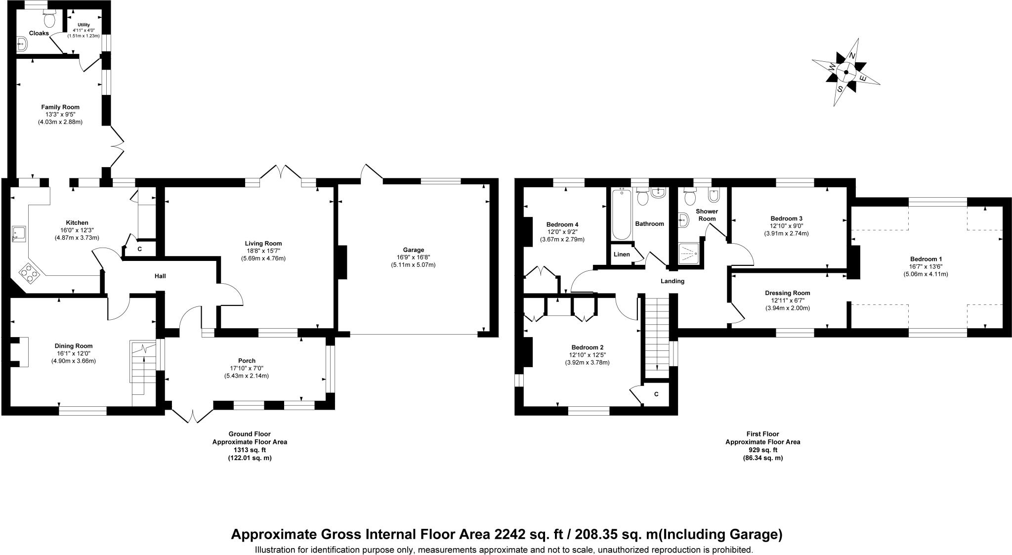 Edwin Road, West Horsley, KT24 floorplan