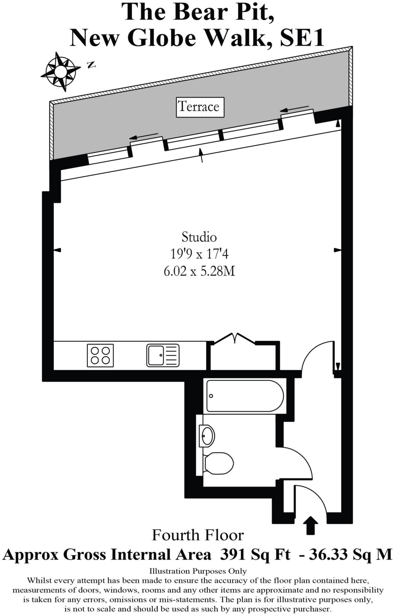 Bear Pit Apartments, New Globe Walk, London, SE1 floorplan