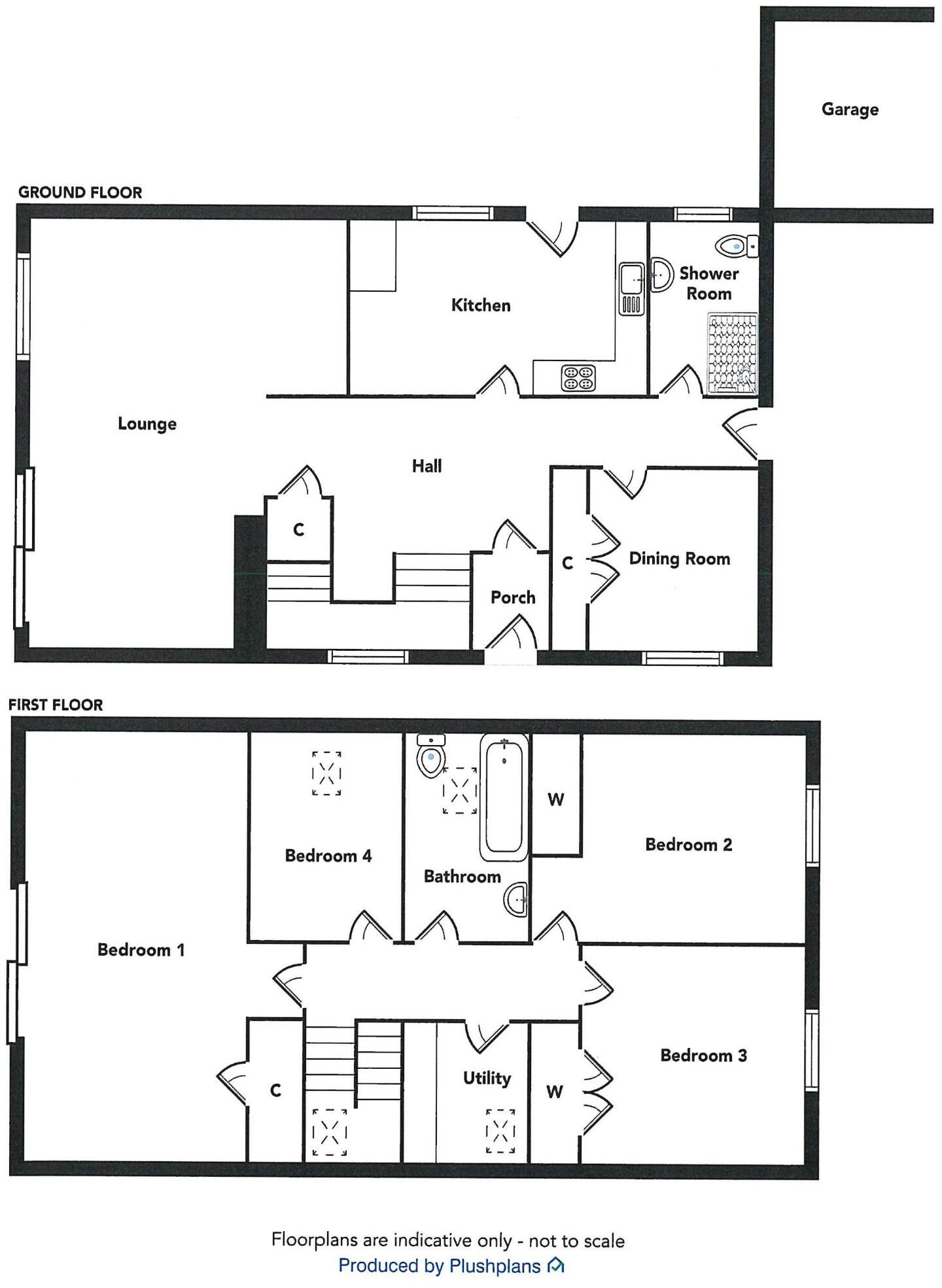 Willow Bank, 3 Cumloden Road, Newton Stewart, Wigtownshire, DG8 floorplan