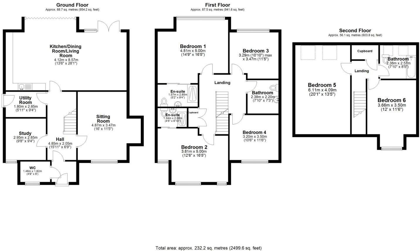 Coed Parc Rise, Off Walters road, Bridgend County Borough, CF31 4HE floorplan