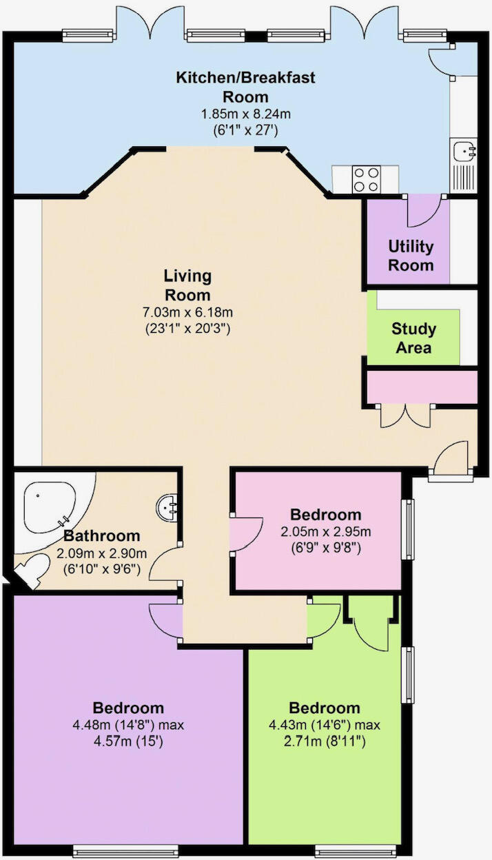Shrubbery Avenue, Weston-super-Mare floorplan
