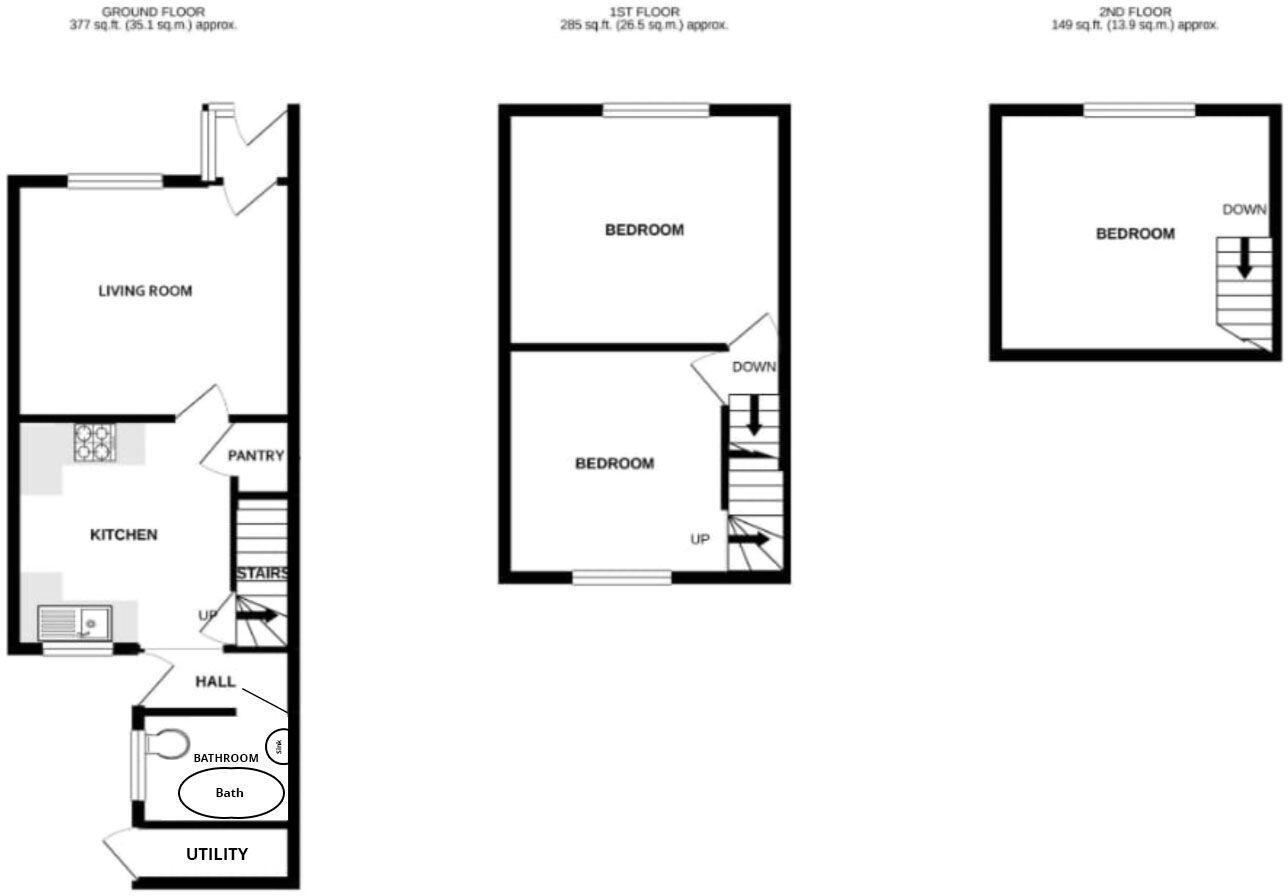 Rutland Street, Matlock, DE4 floorplan