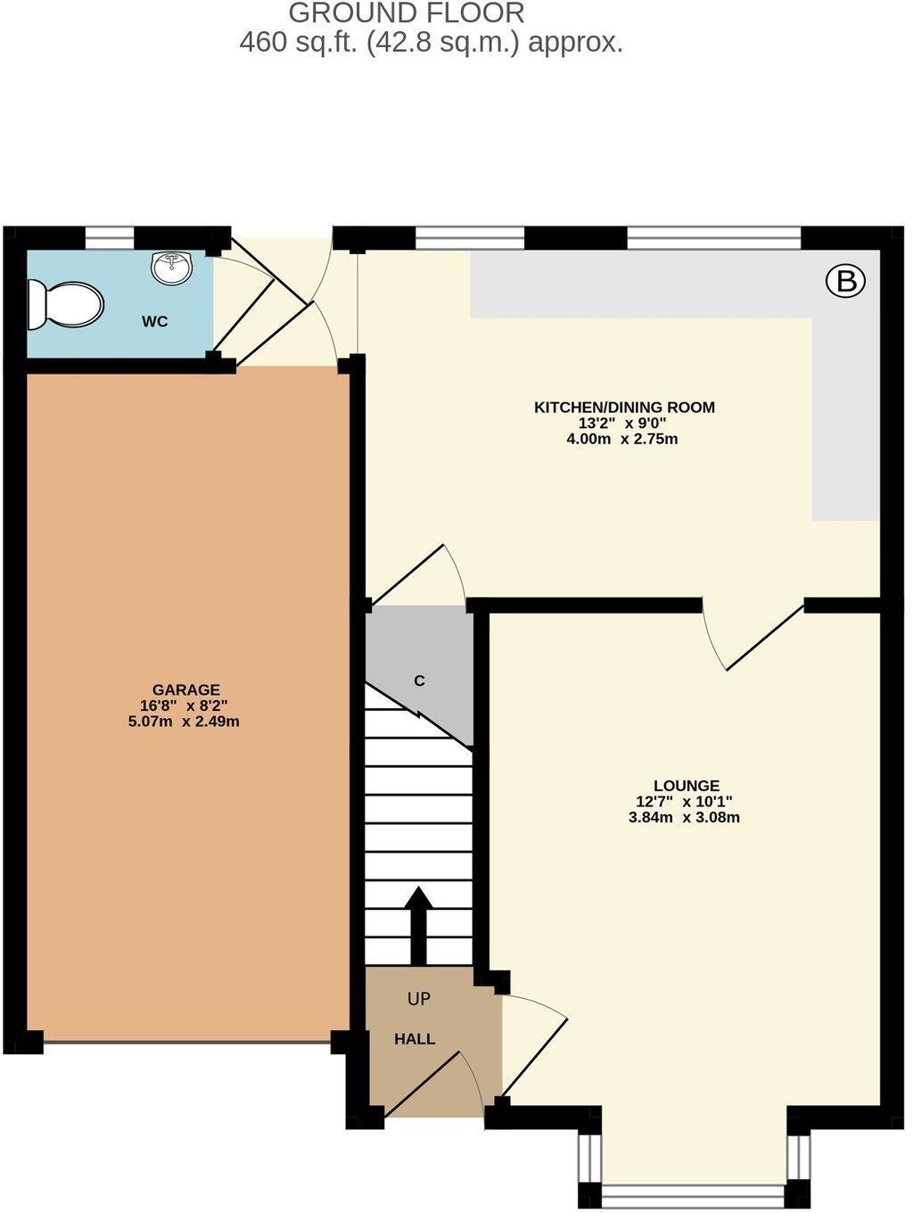 Bronte Close, Rugby, CV21 floorplan