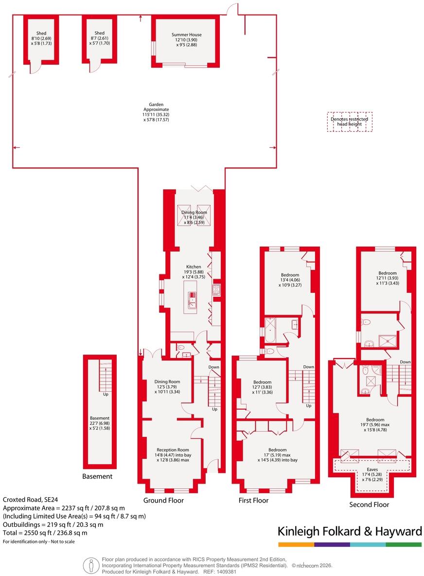 Croxted Road, Herne Hill, London, SE24 floorplan