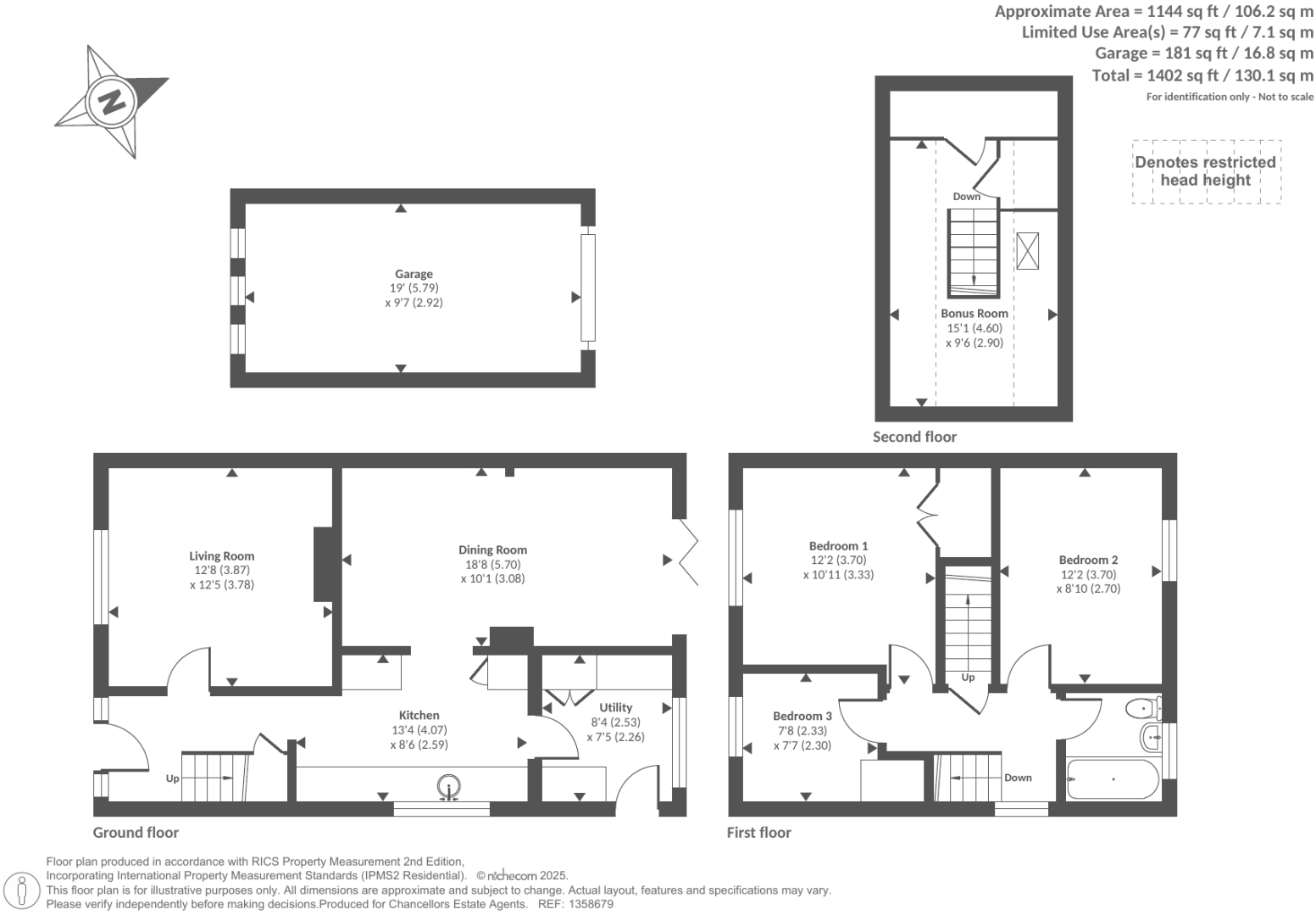 Saddleback Road, Camberley floorplan